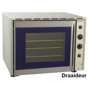 Euromax regenereer oven met bevochtiging - 230V - met draaideur naar rechts - 2 ventilatoren. 
