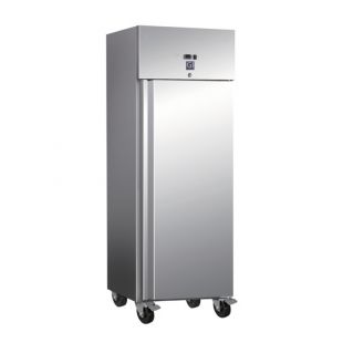 Gastro-Inox RVS 600 liter koelkast, statisch gekoeld met ventilator - 201.002