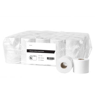 All Care | Toiletpapier cellulose 2 laags / 400 vel | Verpakking van 10 x 4 rollen in folie | ø 120 mm