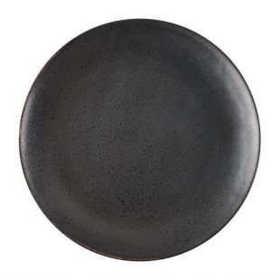 Olympia Fusion ronde borden 27cm zwart (4 stuks)
