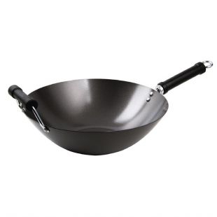 Kitchen Craft | Anti-kleef inductie wok met platte bodem 35,5cm