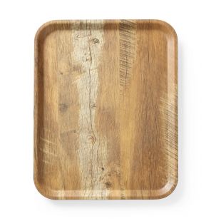 Hendi | Dienblad van melamine met hout bedrukking