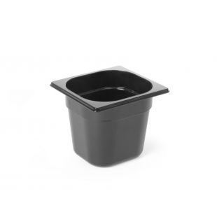 Hendi | Container GN 1/6 zwart polycarbonaat
