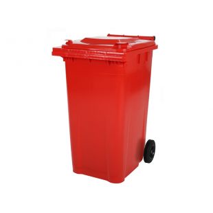 SARO | 2 wiel grote afvalcontainer model MGB 80 RO - rood