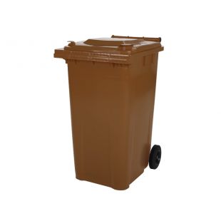 SARO | 2 wiel grote afvalcontainer model MGB 80 BR - bruin