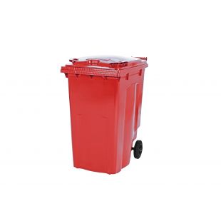 SARO | 2 wiel grote afvalcontainer model MGB 240 RO - rood