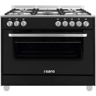 SARO | Multifunctioneel  gasfornuis met electrische oven model TS95C61LNE zwart
