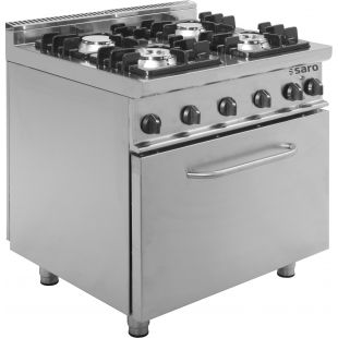 SARO | Gasfornuis met electrische oven model E7/KUPG4LE