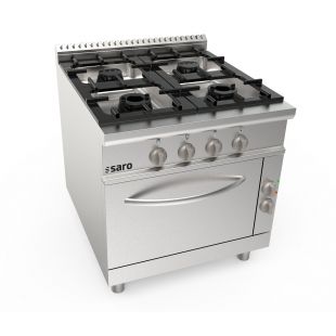 SARO | Gasfornuis + elektrische oven 4 pits LQ - model LQ / CUG4NE