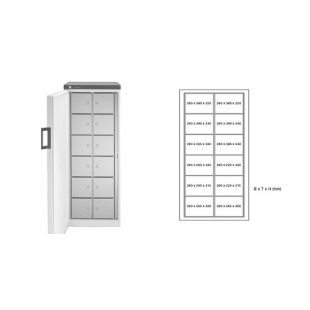 Rieber | Multipolar koelkast 380 RVS – 10 vakken deur links