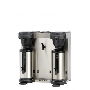 Animo | Dubbel Koffiezetapparaat met geïntegreerde waterkoker voor gebruik met thermoscontainer | MT202W | met vaste wateraansluiting