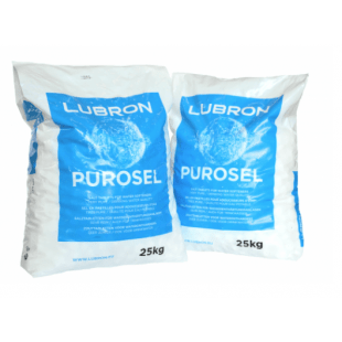 4 zakken regeneratie zout PUROSEL Lubron á 25 KG / zak 